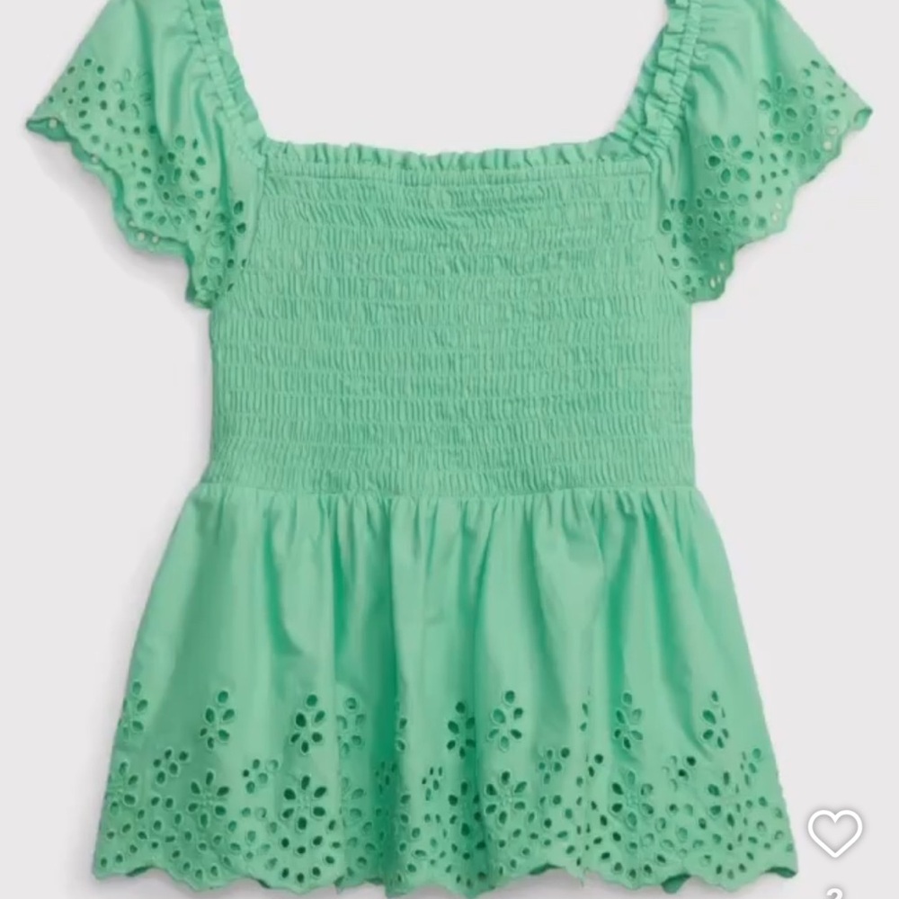 GAP Kids girls Eyelet Flutter Shirt size XL 12